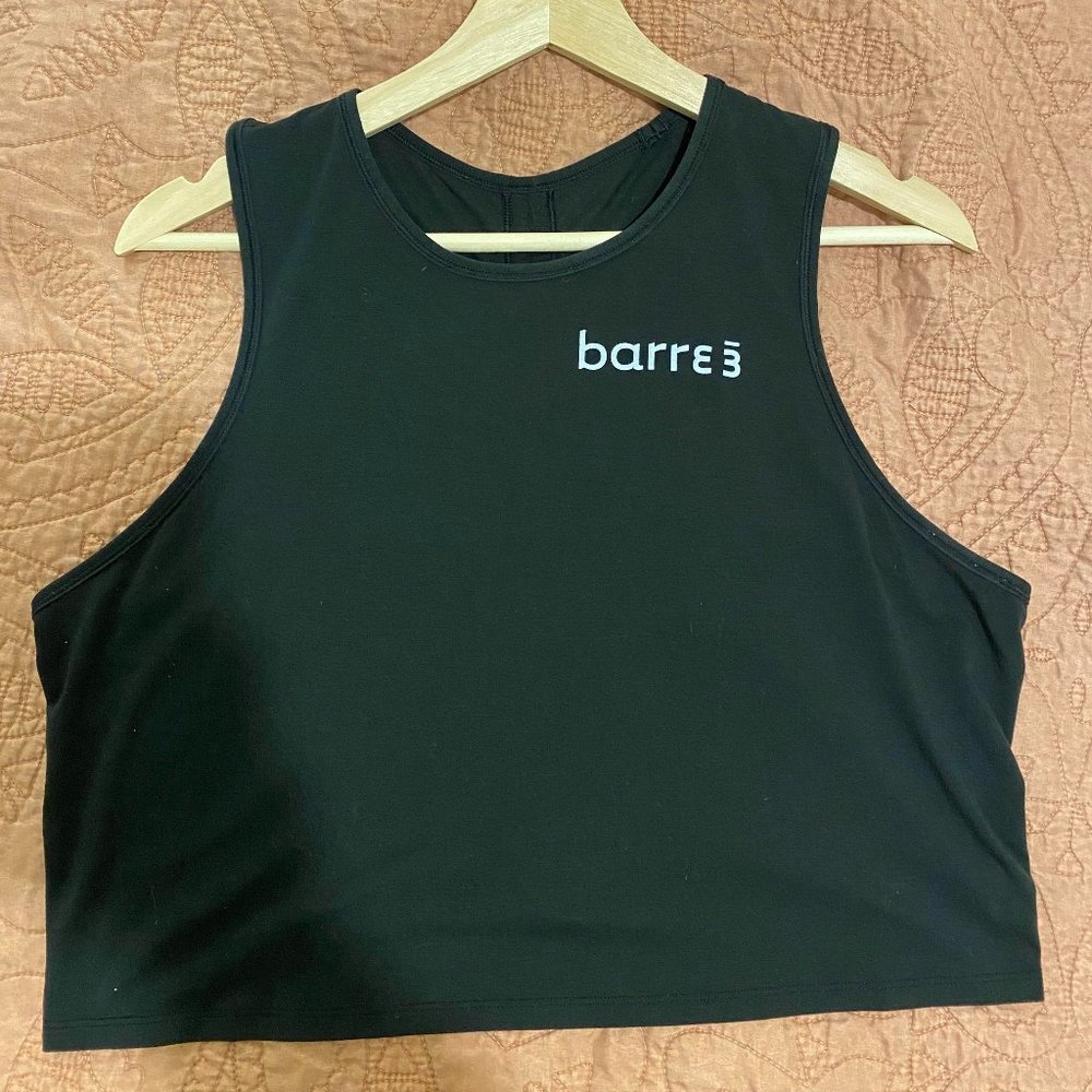 Lululemon Barre3 Black Cinch Me Up Tank Size 10